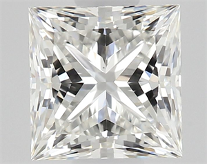 Picture of Natural Diamond 0.52 Carats, Princess with  Cut, H Color, VS1 Clarity and Certified by GIA