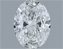 Diamante Natural 0.45 quilates, Ovalado , Color F, claridad VVS2 y certificado GIA