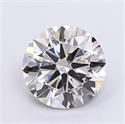Lab Grown Diamond 1.30 Carats, Round with Ideal Cut, H Color, VS1 Clarity and Certified by IGI