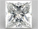 Natural Diamond 1.02 Carats, Princess with  Cut, E Color, SI1 Clarity and Certified by GIA
