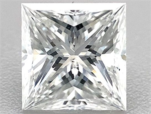 Picture of Natural Diamond 1.02 Carats, Princess with  Cut, E Color, SI1 Clarity and Certified by GIA