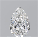 Natural Diamond 0.70 Carats, Pear with  Cut, E Color, VS1 Clarity and Certified by GIA