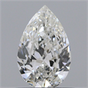 Natural Diamond 0.60 Carats, Pear with  Cut, G Color, IF Clarity and Certified by GIA