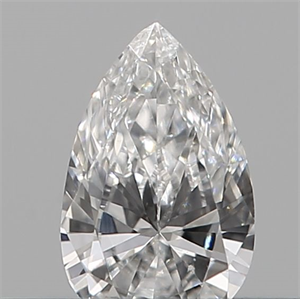Picture of Natural Diamond 0.11 Carats, Pear with  Cut, E Color, SI1 Clarity and Certified by IGI