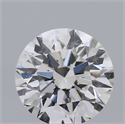 Natural Diamond 0.71 Carats, Round with Excellent Cut, F Color, SI1 Clarity and Certified by GIA