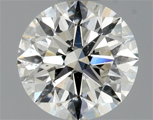 Picture of Natural Diamond 0.70 Carats, Round with Excellent Cut, I Color, SI2 Clarity and Certified by GIA