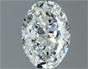 Diamante Natural 0.80 quilates, Ovalado , Color H, claridad VVS2 y certificado GIA