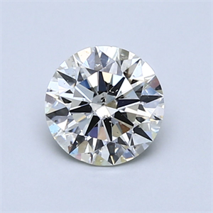 Picture of Natural Diamond 0.80 Carats, Round with Excellent Cut, J Color, SI2 Clarity and Certified by GIA