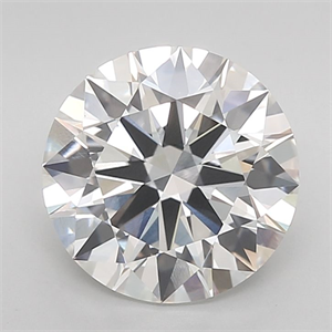 Picture of Lab Grown Diamond 1.02 Carats, Round with Ideal Cut, F Color, VVS2 Clarity and Certified by IGI