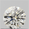 Natural Diamond 0.40 Carats, Round with Excellent Cut, I Color, IF Clarity and Certified by IGI