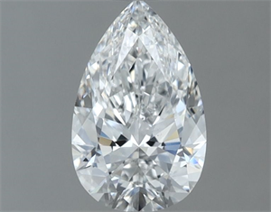 Foto Diamante Natural 0.55 quilates, De pera , Color E, claridad SI1 y certificado GIA de