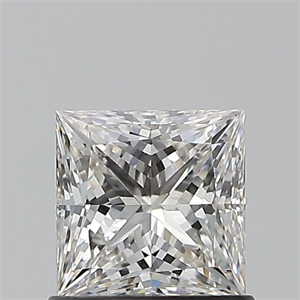 Picture of Natural Diamond 0.90 Carats, Princess with  Cut, G Color, SI1 Clarity and Certified by GIA