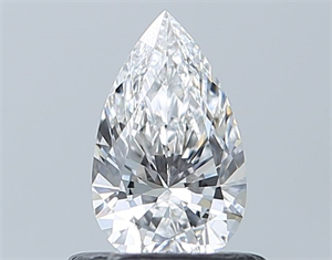 Picture of Natural Diamond 0.53 Carats, Pear with  Cut, E Color, VVS2 Clarity and Certified by GIA