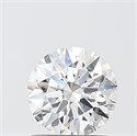 Lab Grown Diamond 1.07 Carats, Round with Ideal Cut, F Color, VVS2 Clarity and Certified by IGI