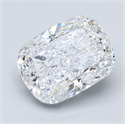 Natural Diamond 4.02 Carats, Cushion with  Cut, D Color, SI1 Clarity and Certified by GIA