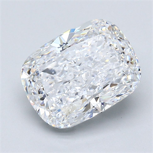 Picture of Natural Diamond 4.02 Carats, Cushion with  Cut, D Color, SI1 Clarity and Certified by GIA