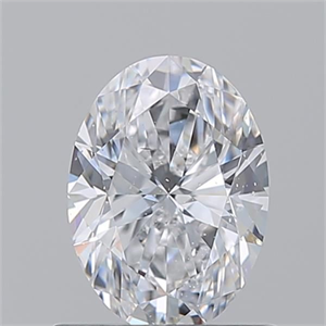 Picture of Natural Diamond 0.90 Carats, Oval with  Cut, D Color, SI1 Clarity and Certified by GIA