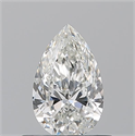 Natural Diamond 0.51 Carats, Pear with  Cut, H Color, VVS2 Clarity and Certified by GIA