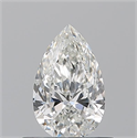 Natural Diamond 0.51 Carats, Pear with  Cut, H Color, VVS2 Clarity and Certified by GIA