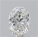 Natural Diamond 1.20 Carats, Oval with  Cut, H Color, SI1 Clarity and Certified by GIA