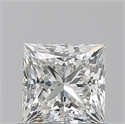 Natural Diamond 0.71 Carats, Princess with  Cut, I Color, VS1 Clarity and Certified by GIA