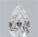 Natural Diamond 0.50 Carats, Pear with  Cut, D Color, VS1 Clarity and Certified by GIA