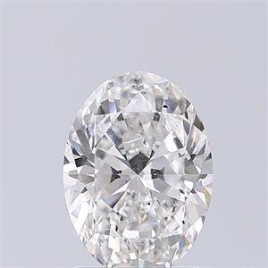 Picture of Natural Diamond 1.38 Carats, Oval with  Cut, F Color, SI2 Clarity and Certified by GIA
