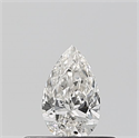 Natural Diamond 0.24 Carats, Pear with  Cut, H Color, VVS2 Clarity and Certified by GIA