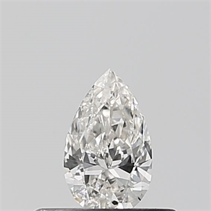 Picture of Natural Diamond 0.24 Carats, Pear with  Cut, H Color, VVS2 Clarity and Certified by GIA