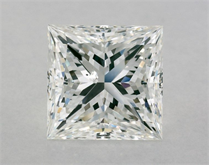 Picture of Natural Diamond 3.71 Carats, Princess with  Cut, G Color, SI2 Clarity and Certified by GIA