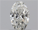 Natural Diamond 0.50 Carats, Oval with  Cut, G Color, VVS2 Clarity and Certified by GIA