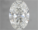 Natural Diamond 1.01 Carats, Oval with  Cut, G Color, SI1 Clarity and Certified by GIA
