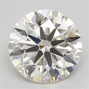 Picture of Natural Diamond 0.70 Carats, Round with Excellent Cut, L Color, VVS2 Clarity and Certified by GIA