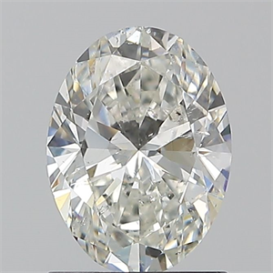 Picture of Natural Diamond 1.20 Carats, Oval with  Cut, H Color, SI2 Clarity and Certified by GIA