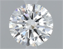 Diamante Natural 0.40 quilates, Redondo , Color F, claridad VS2 y certificado GIA