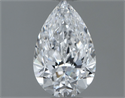 Diamante Natural 0.80 quilates, De pera , Color D, claridad VVS1 y certificado GIA