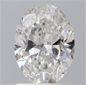 Natural Diamond 1.02 Carats, Oval with  Cut, F Color, SI2 Clarity and Certified by GIA