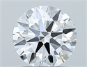 Natural Diamond 1.23 Carats, Round with Excellent Cut, D Color, FL Clarity and Certified by GIA