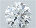 Natural Diamond 0.90 Carats, Round with Excellent Cut, F Color, SI1 Clarity and Certified by GIA