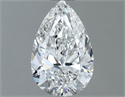 Diamante Natural 0.60 quilates, De pera , Color F, claridad VS2 y certificado GIA