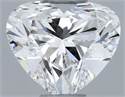 Natural Diamond 0.52 Carats, Heart with  Cut, F Color, VS1 Clarity and Certified by GIA