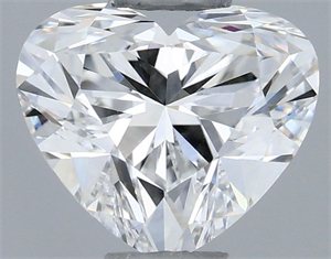 Picture of Natural Diamond 0.52 Carats, Heart with  Cut, F Color, VS1 Clarity and Certified by GIA