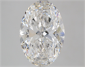 Diamante Natural 5.32 quilates, Ovalado , Color F, claridad VVS2 y certificado GIA