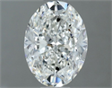Diamante Natural 1.20 quilates, Ovalado , Color F, claridad SI1 y certificado IGI