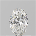 Natural Diamond 0.50 Carats, Oval with  Cut, F Color, VS1 Clarity and Certified by GIA