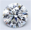 Diamante Natural 2.12 quilates, Redondo , Color D, claridad SI1 y certificado GIA