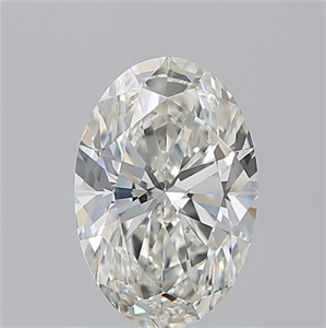 Picture of Natural Diamond 0.90 Carats, Oval with  Cut, I Color, VVS1 Clarity and Certified by GIA