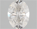 Natural Diamond 0.97 Carats, Oval with  Cut, G Color, I1 Clarity and Certified by GIA