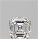 Natural Diamond 0.90 Carats, Asscher with  Cut, H Color, VS1 Clarity and Certified by GIA