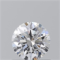 Natural Diamond 0.65 Carats, Round with Excellent Cut, D Color, VVS1 Clarity and Certified by GIA